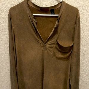 Brown BKE Red Blouse